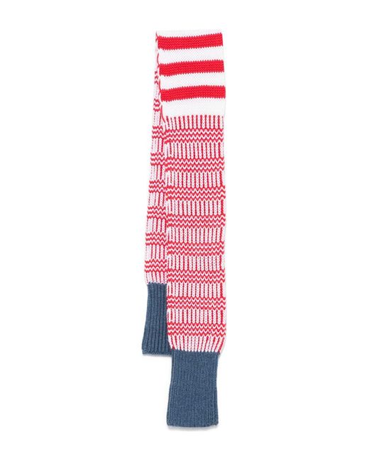 MERYLL ROGGE Pink Geometric-Pattern Scarf