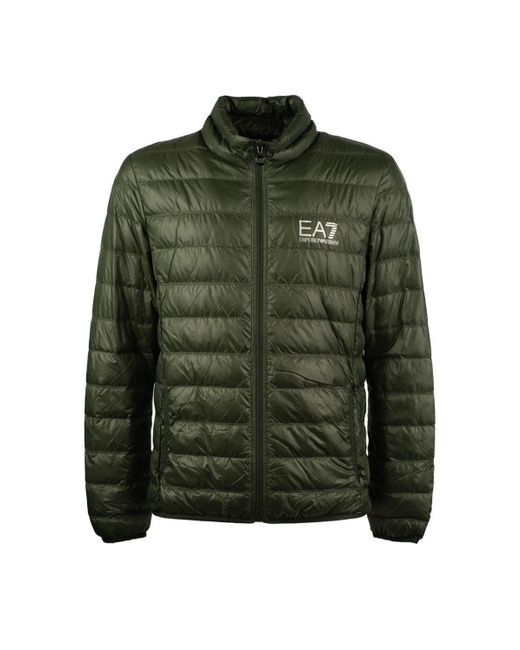 EA7 Green Packable Down Jacket Core Identity for men