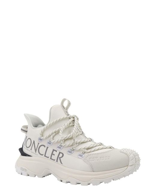 Moncler White Trailgrip Lite Low-Top Sneakers