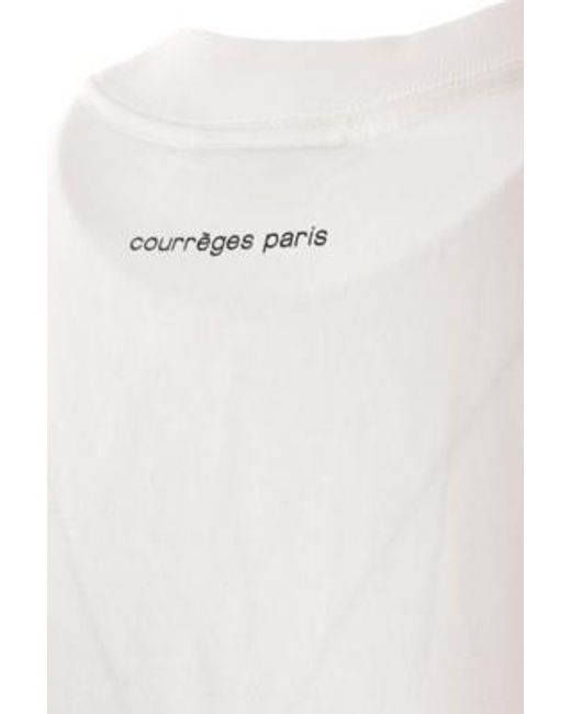 Courreges White Courreges T-shirts And Polos