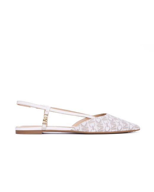 Michael Kors White Flat Shoes