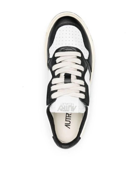 Autry White Action Two-Tone Sneakers
