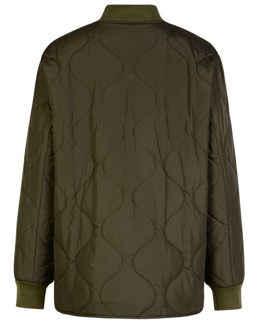 A.P.C. Green 'Camila' Military Khaki Polyester Jacket