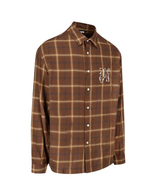 Palm Angels Brown Shirts for men