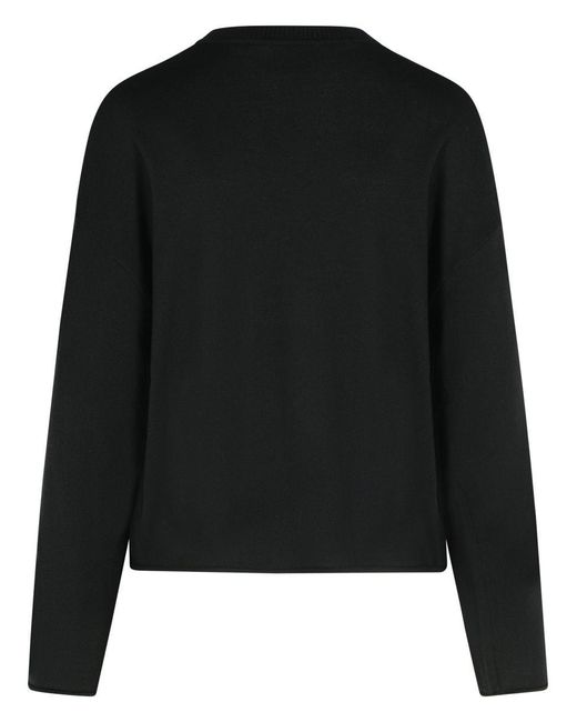 Moschino Black Virgin Wool Sweater
