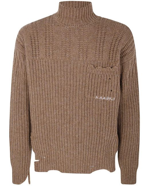 Marni Brown Turtleneck for men
