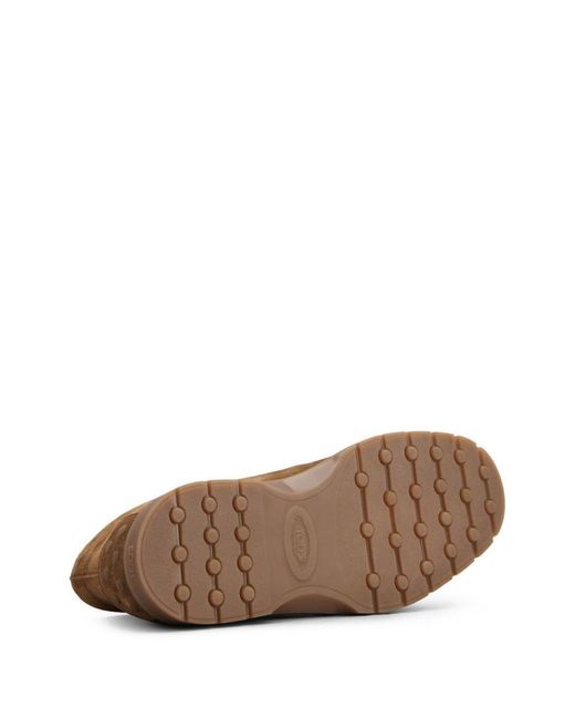 Tod's Brown Suede Leather Ankle Boots for men
