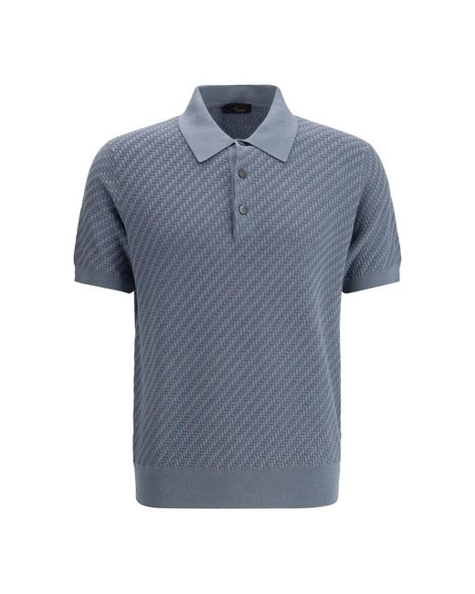 Brioni Blue Polo Shirts for men