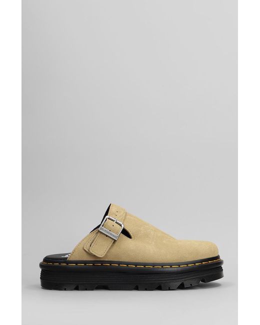 Dr. Martens Gray Zebzag Slipper-Mule for men
