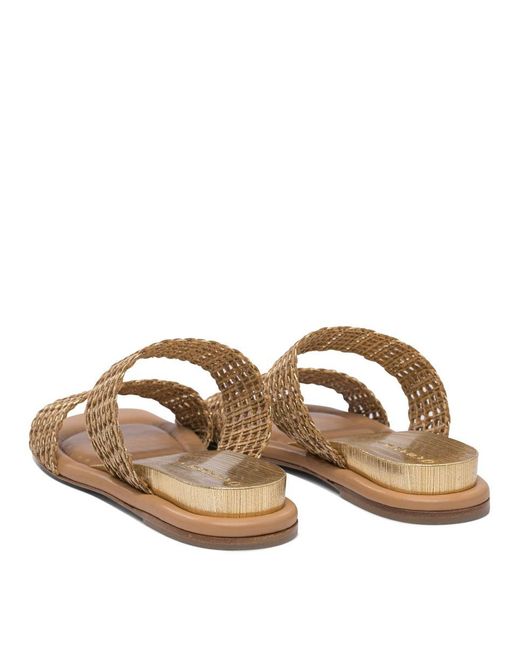 Casadei Metallic Sandals