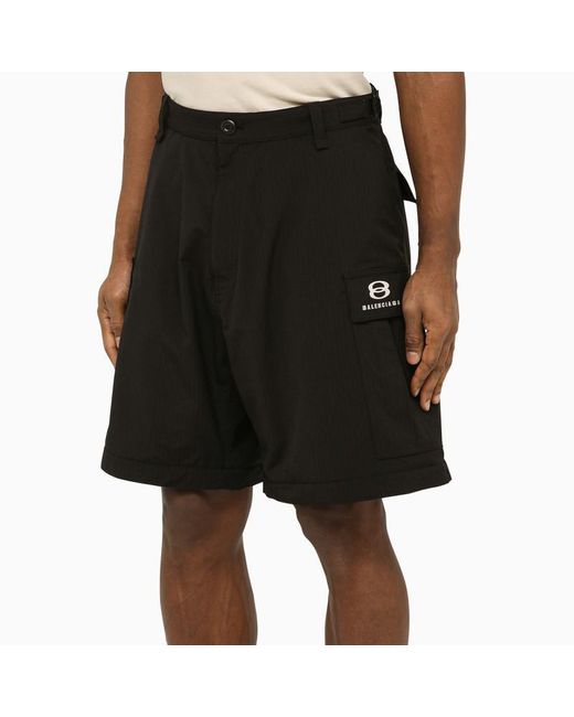 Balenciaga Unity Sports Icon Cargo Trousers Black for men