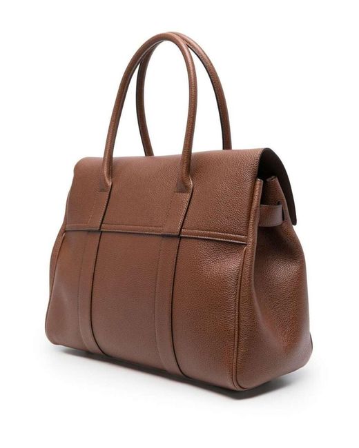 Mulberry Brown Bayswater Leather Handbag Woman