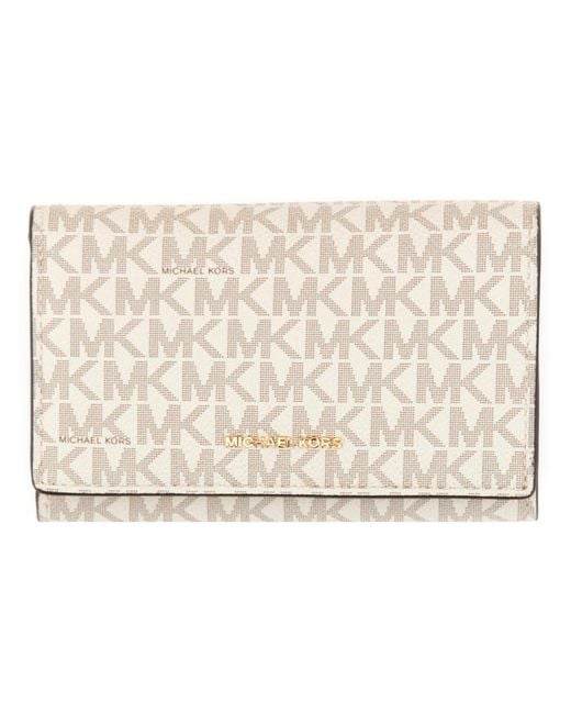 MICHAEL Michael Kors Natural Wallet With All Over Logo