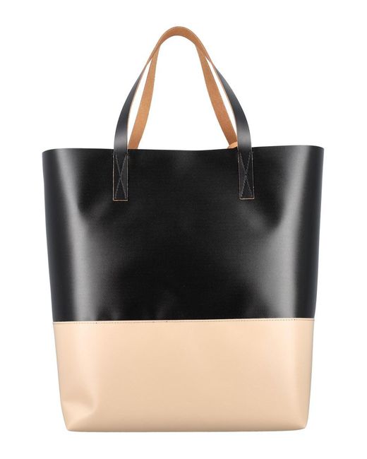 Marni Black Tribeca Shopping Bag for men