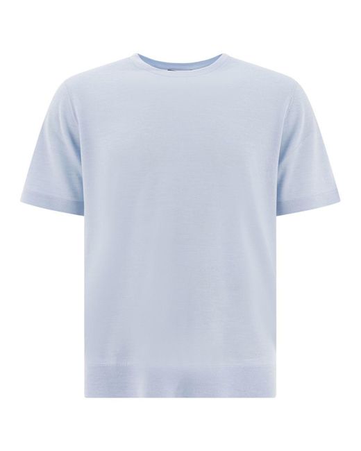 Vince Blue Short-Sleeved Sweater for men