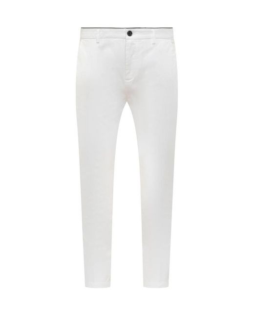 Department 5 White Department5 Prince Chino Pants for men