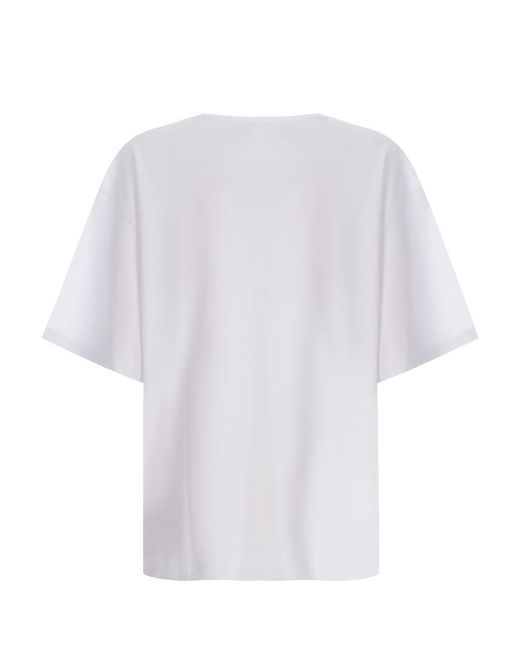 Fiorucci White T-Shirt "Bocca"