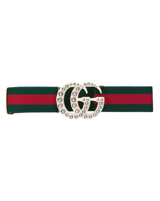 striped gucci belt