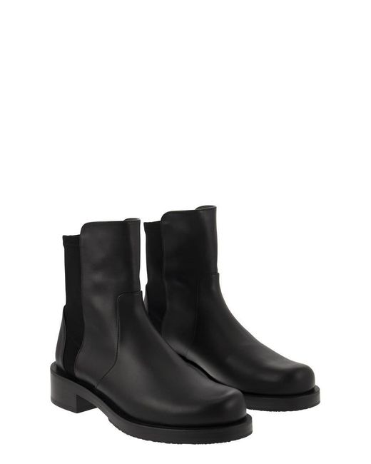 Stuart Weitzman Black 5050 Bold - Boot With Elastic Band