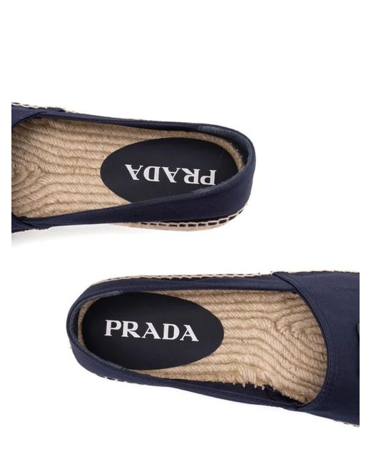 Prada Blue Pantofole Drill for men