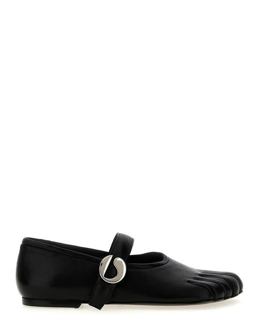 Coperni Black 'Five-Toe' Ballet Flats