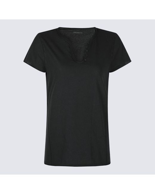Zadig & Voltaire Black Zadig & Voltaire T-Shirts And Polos