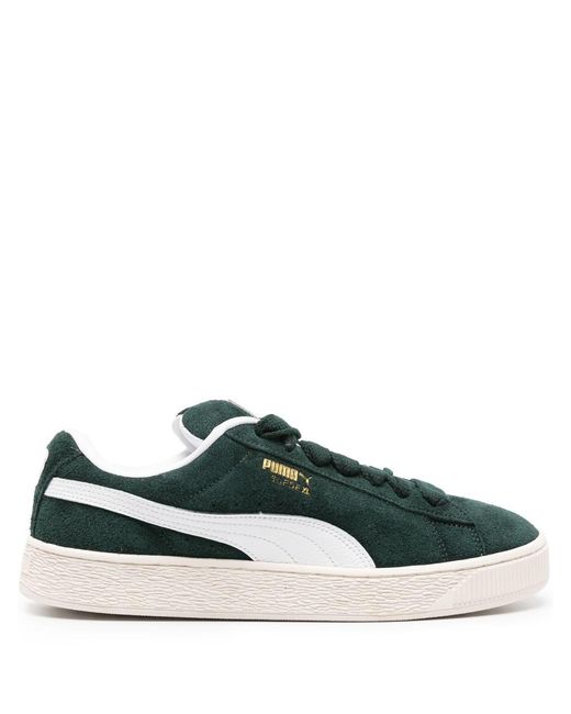 PUMA Green Suede Xl Hairy Shoes for men