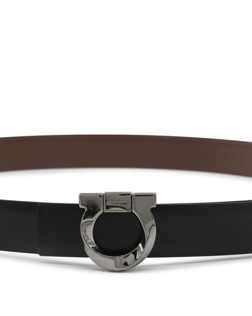 Ferragamo Brown Belts Black for men