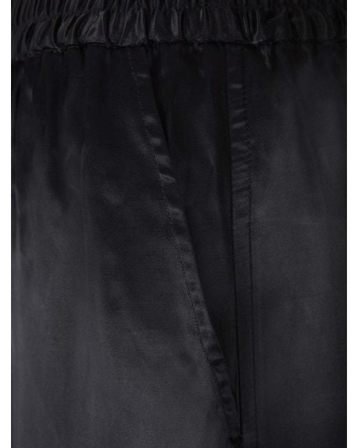 Alexander Wang Black Satin Balloon Trousers