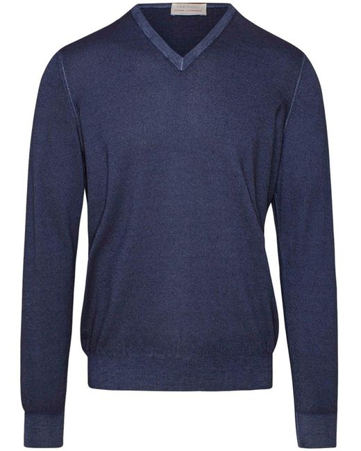 Gran Sasso Blue Pullover for men
