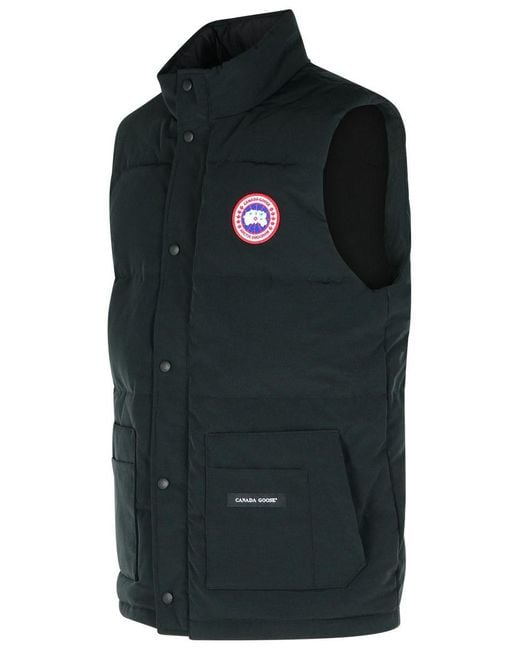 Canada Goose Black 'Freestyle' Cotton Blend Vest for men
