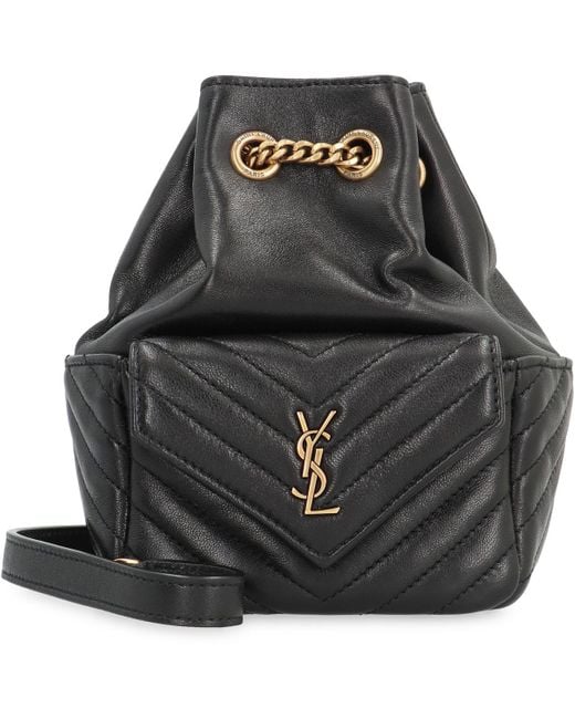 Saint Laurent Black Joe Mini Bucket Bag