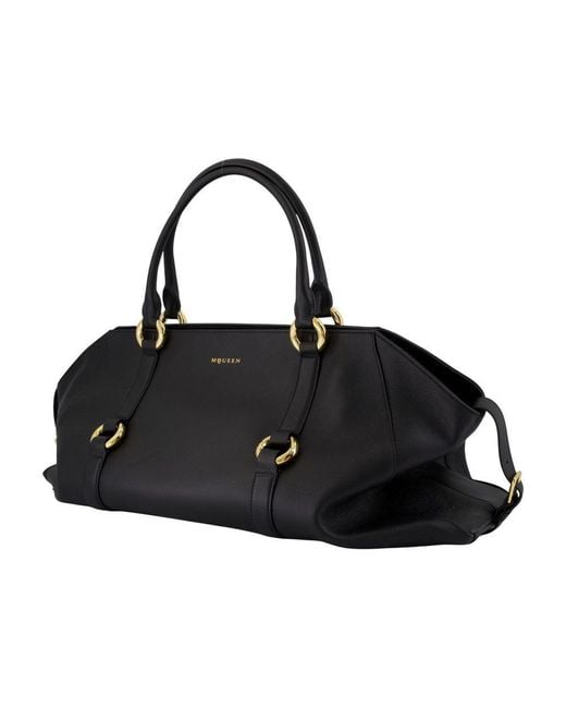 Alexander McQueen Black Farringdon Maxi Purse for men