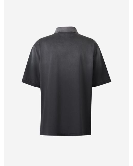 Alexander McQueen Black Polo Logo Cotton for men