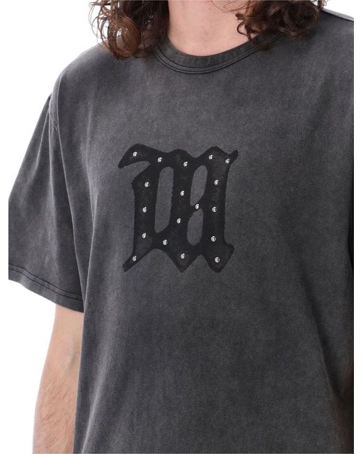 M I S B H V Black Signature T-Shirt for men