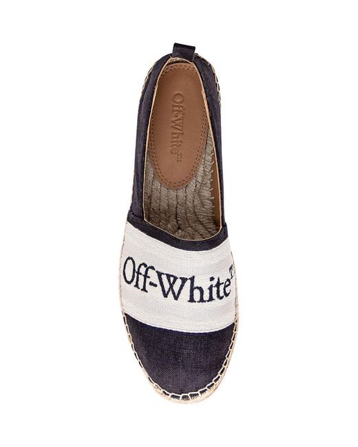 Off-White c/o Virgil Abloh Black Off Flat Shoes