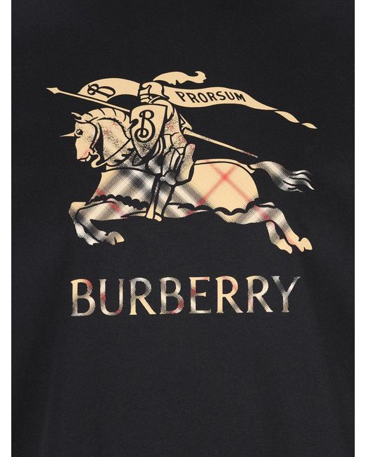 Burberry Black T-Shirt And Polo Shirt for men