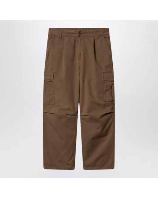 Carhartt Brown Liberica Rinsed Cole Cargo Pant for men