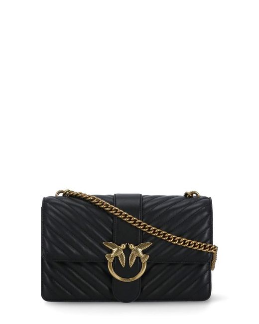 Pinko Love One Chevron Bag in Black Lyst