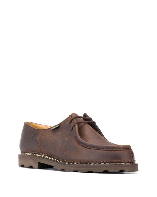 Paraboot Brown Michael Derby Shoes for men
