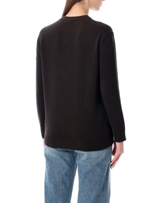 Ralph Lauren Black Cashmere Polo Bear Sweater