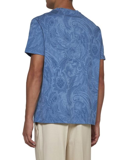 Etro Blue T-Shirts And Polos for men