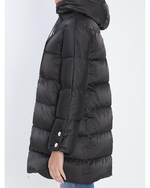 Herno Black A-shape Puffer Jacket