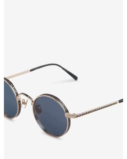 Matsuda Blue M3100 Oval Sunglasses for men