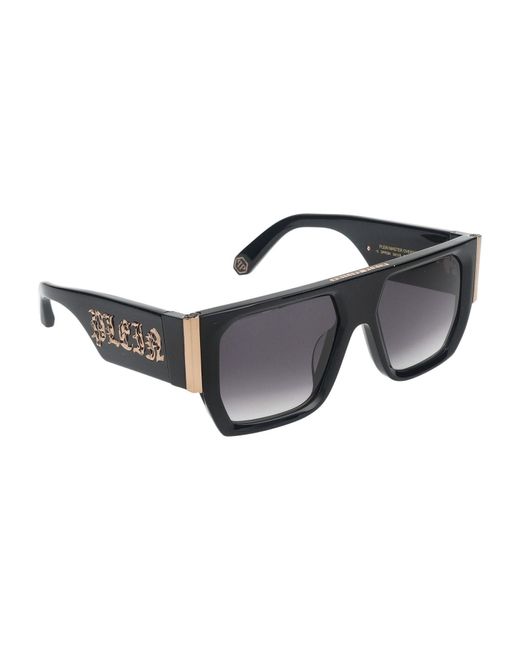 Philipp Plein Black Sunglasses for men