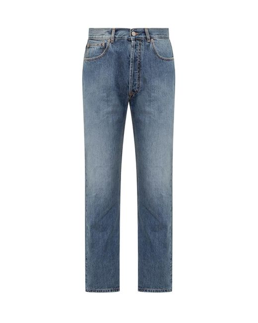Nick Fouquet Blue Jeans With Embroidery for men