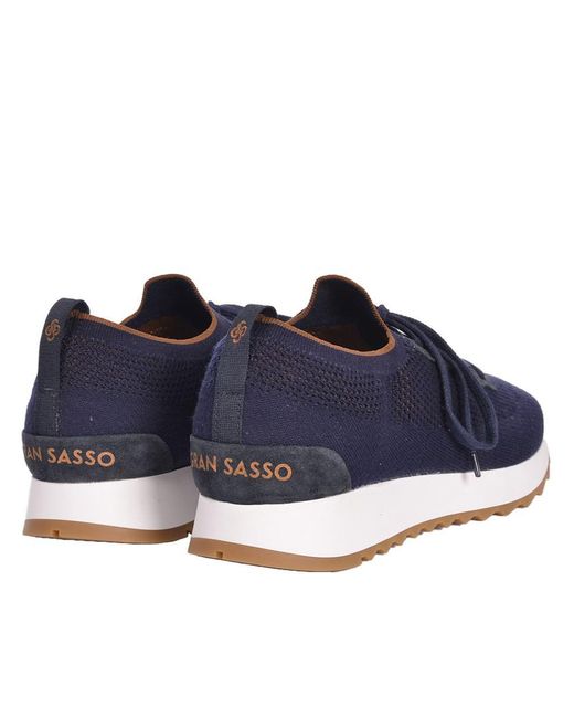 Gran Sasso Blue Shoes for men