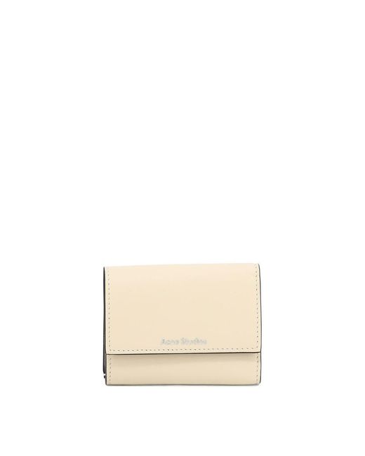 Acne Natural Wallet With Logo