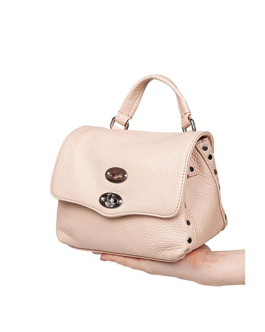 Zanellato Pink Soft Leather Bag That Can Be Carried By Hand Or Over The Shoulder