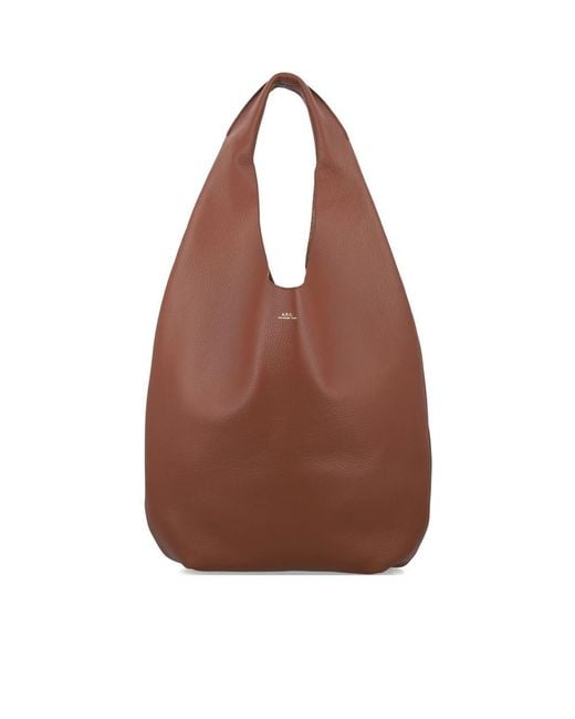 A.P.C. Brown Tote Bags